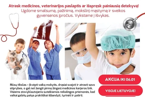„Mažosios medicinos mokyklos“ stovykla Utenoje – nemokama: praktinė informacija