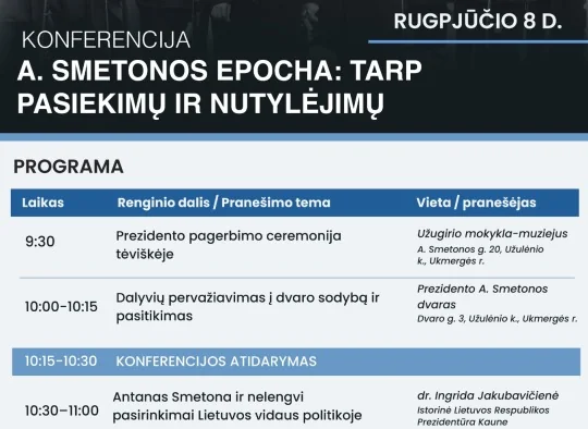 Ukmergės rajone – nemokamos Smetoninės rugpjūčio 8-ąją