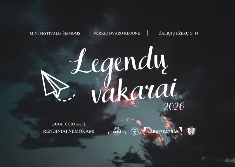 Vilniuje rugpjūčio 5–7 d. – nemokami „Legendų vakarai“