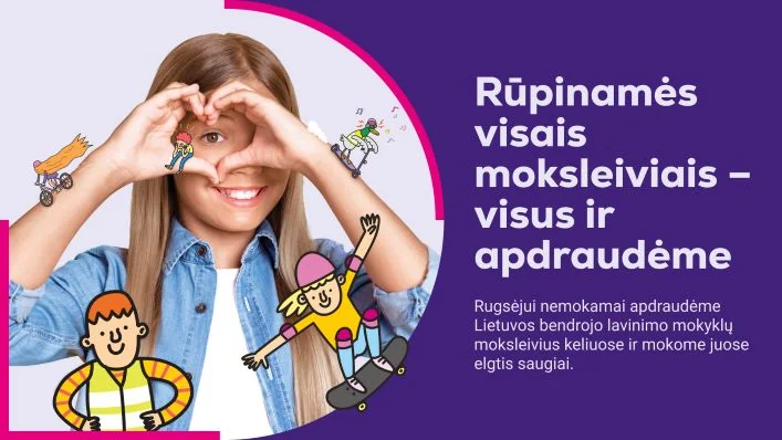 Kretingos moksleiviams rugsėjį – nemokamas draudimas nuo nelaimių