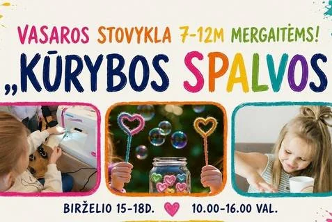 „Kūrybos spalvos“ Panevėžyje: 4 dienos už 160 Eur