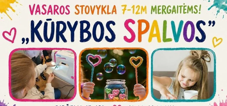 „Kūrybos spalvos“ Panevėžyje: 4 dienos už 160 Eur
