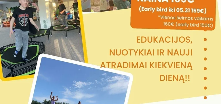Vaikų stovykla Utenoje prasideda rugpjūčio 10-ąją