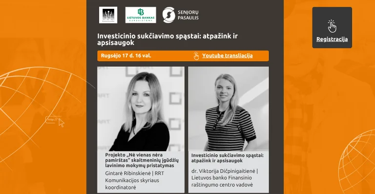 Kaišiadorių gyventojams – nemokama paskaita apie investicinius spąstus