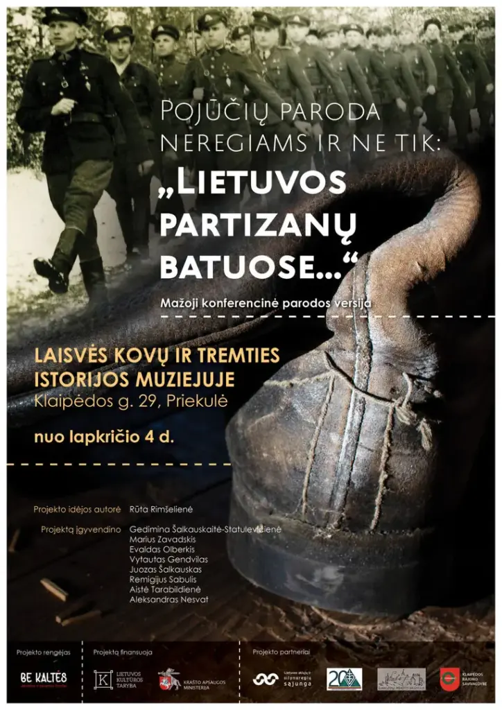 Priekulėje nemokamai pristatys parodą apie partizanų kasdienybę